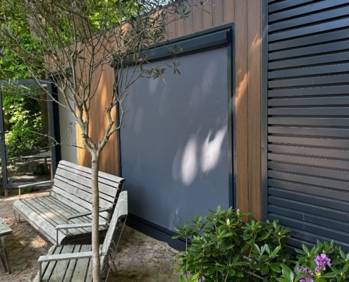 solidscreens, windvaste screens, verticale zonwering buiten