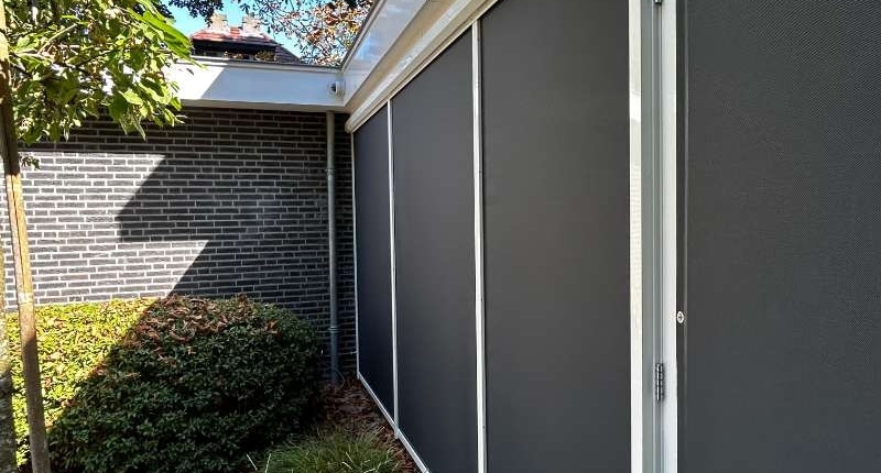 Solid screens, verticale ritsscreen zonwering