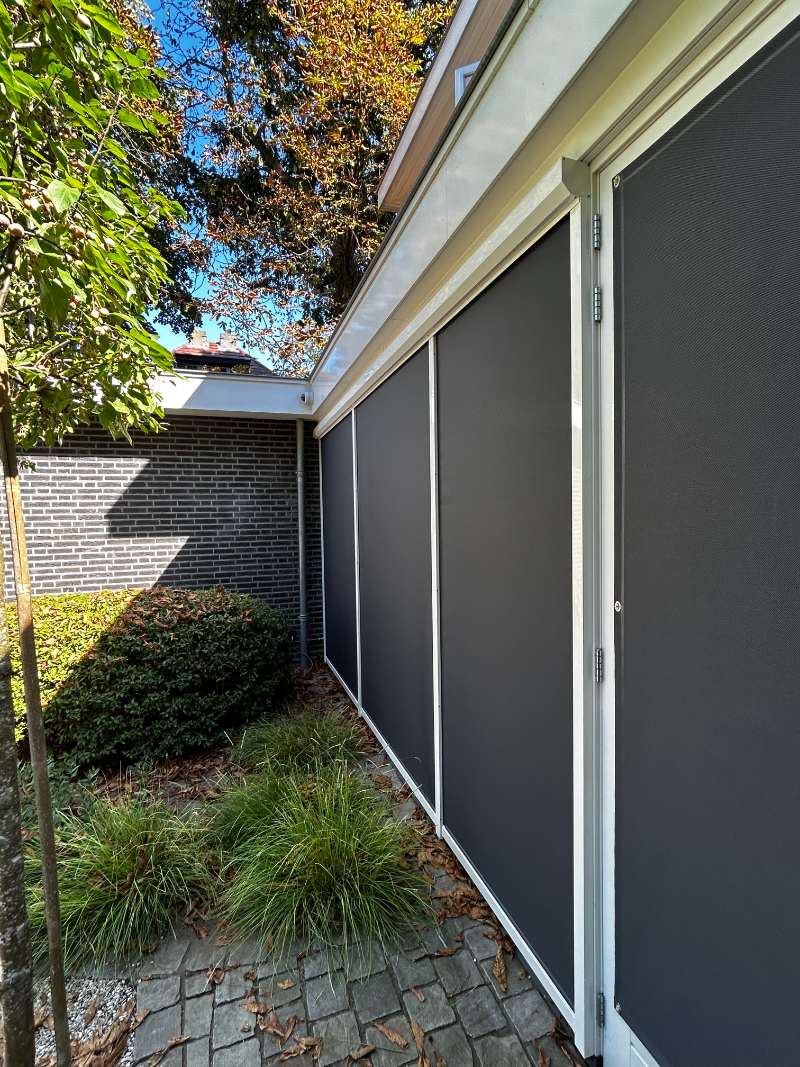 Solid screens, verticale ritsscreen zonwering